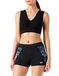 Speedo Boardshort Court imprimé pour Femme, Noir/Rose, XXS