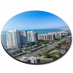 Round Mouse Mat - Clearwater Beach Florida America Office Gift #12391