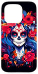 Coque pour iPhone 15 Pro Dia De Los Muertos Masque La Catrina