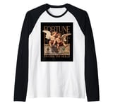 Extravagant design: Artful collage - Fortune favors the Bold Raglan Baseball Tee