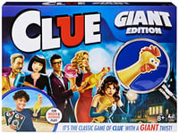 Giant Clue Classic Mystery Party Retro Board Game with a Big Twist: Large Rooms, Giant Cards, and Foam Tools, for Kids and Families Ages 8 and up