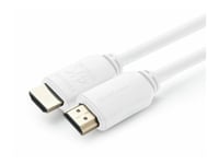 Microconnect - Ultra High Speed - Hdmi-Kabel Med Ethernet - Hdmi Hane Till Hdmi Hane - 50 Cm - Vit - 4K60hz Stöd