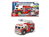 Dickie Toys - Unité de Secours Fire - Camion de Pompier de 30 cm avec échelle Extensible, lumière Bleue et sirène, pour Les Enfants à partir de 3 Ans