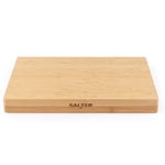 Salter BW13307EU7 planche à découper en bambou – Grand bloc de boucherie de coupe en bois, planche épaisse pour découper la viande, plateau de fromage charcuterie, réversible, certifié FSC®, 40 cm