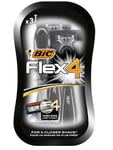 Pack of 3 BIC Flex 4 Comfort men's razors with lubricating strip