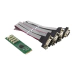 MicroConnect seriell adapter - PCIe 2.0 - RS-232 x 4