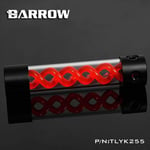 Barrow T-Virus Acrylic Red Helix Watercooling Reservoir 255mm - Black