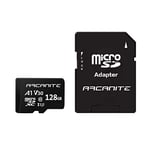 ARCANITE 128GB microSDXC Memory Card with SD adapter - A1, UHS-I U3, V30, 4K, C10, microSD, 90MB/s maximum read speed