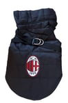 AC Milan, Manteau pour Chien et Chat Unisexe Adulte, Noir, L