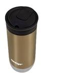 Contigo Huron Snapseal Travel Mug | Stainless Steel Thermal Mug | Vacuum Flask | Leakproof Tumbler | Coffee to Go Mug with BPA Free Easy-Clean Lid | Brown Sugar | 470 ml