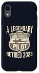 Coque pour iPhone XR Fête de retraite du légendaire pilote de l'armée de l'air en 2023