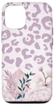 Coque pour iPhone 13 Pink Leopard Flower Rose Boho Floral Leopard Rose Flower