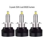 3-pack D2y D2h Led kit t. NBB 225 Alpha extraljus 6500 lumen 60w