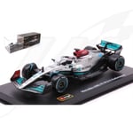 FR- Burago MERCEDES F1 W13E N.63 2022 GEORGE RUSSELL SIGNATURE 1:43 - BU38066R