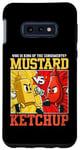 Coque pour Galaxy S10e Graphique de combat moutarde contre ketchup King of the Condiments