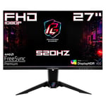 ASRock PG27FFX2A 27” FHD, IPS, 520Hz, 1ms, sRGB 123%, FreeSync Premium, VESA HDR 400 Gaming Monitor