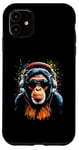 iPhone 11 Funky DJ Monkey with Shades and Headphones Case