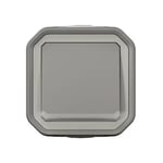 Bouton poussoir lumineux Legrand Plexo gris en saillie