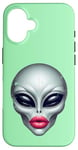 iPhone 16 Alien with Full Beautiful Lips Case