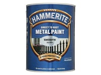 Hammerite Direct To Rust Smooth Finish Metal Paint White 250Ml HMMSFW250