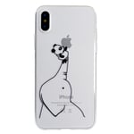 Trolsk Soft TPU-deksel - Panda & Elephant (iPhone X r)