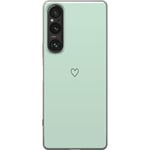 Sony Xperia 1 VI Genomskinligt Skal Enkelt Hjärtat