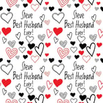 PERSONALISED BEST HUSBAND VALENTINES LOVE WRAPPING PAPER NAME GIFT PRESENT WRAP