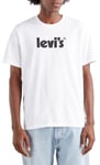 Levi's Men's Ss Relaxed Fit Tee T-Shirt, Poster Logo White, S