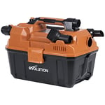 Evolution R11VAC-Li Aspirateur pour déchets secs et humides sans fil Evolution Power Tools avec extraction des poussières, moteur puissant et fonction souffleur - Comprend des buses et filtres