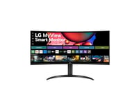 LG MyView Smart Monitor 34SR65QC-B.AEU Tout-en-Un 34" - Dalle VA résolution QHD (3440x1440), 5ms GtG 100Hz, HDR 10, sRGB99% (CIE1931), inclinable, réglable en Hauteur