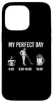 Coque pour iPhone 14 Pro Max My Perfect Day Coffee Metal Detector Beer