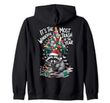 It’s the Most Wonderful Trash of the Year Raccoon Pun Zip Hoodie