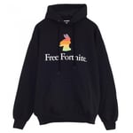 Free Fortnite Mens Rainbow Llama Pullover Hoodie - L