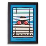 Hitchcock Rear Window Focused Giclee Art Print - A3 - Wooden Frame