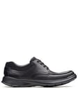 Clarks Cotrell Edge Formal Lace Up Shoes - Black, Black Leather, Size 8, Men