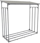 Range bûches etagere support bois de cheminee 165x165 cm en acier galvanise anthracite 10_0003590