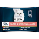 PURINA GOURMET Perle Lot de 12 Paquets de 4 sachets de 85 g