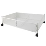 Underbed Storage Container Under Bed Organizer Foldable With Wheels For Home