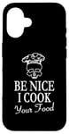 Coque pour iPhone 16 BBQ Cooking Grill Master BBQ Skull Be Nice Je cuisine vos plats