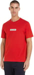 Tommy Hilfiger Men Monotype Box Tee S/S T-Shirts, Red, 3XL