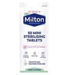 Milton Sterilising Tabs - 50 Mini Tablets - Travel - Baby & Home Bottle Hygiene