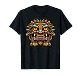 Voodoo Tiki Lion Tribal Mythical Warrior Design T-Shirt