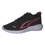 PUMA Unisex All-Day Active Sneaker, Black-Sunset Pink White, 5.5 UK