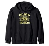 Reeling in the Dream Salmon Fishing Zip Hoodie