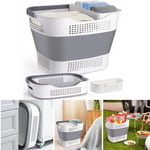 New 35L Foldable Laundry Basket Laundry Basket with Handles Storage Container