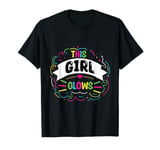 This Girl Glows For Kids Tie Dye Bright Colors 80's And 90's T-Shirt