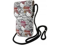 Hello Kitty Bag Hkowbhdgpte Beige/Beige Leather Tags Graffiti Cord