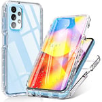 Hensinple Samsung Galaxy A13 4G Case,Case for Samsung A13 [Anti-Yellowing] Shockproof Crystal Show All Soft Slim Fit Transparent Military Grade Protective Bumper Case for Samsung A13 -Clear