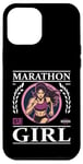 Coque pour iPhone 12 Pro Max Marathon Girl : force et endurance dans un design élégant