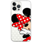 ERT GROUP Coque de téléphone Portable pour Iphone 13 Mini Original et sous Licence Officielle Disney Motif Minnie 003 Parfaitement adapté à la Forme du téléphone Portable, partiel imprimé